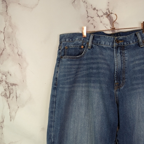 Lucky Brand Jeans Mens 40 X 31 181 Relax Straight Denim Stone Medium Wash - Picture 2 of 11